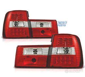 FANALI BMW SERIE 5 E34 88-95 LED ROSSO CROMATO