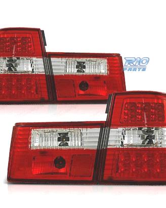 FANALI BMW SERIE 5 E34 88-95 LED ROSSO CROMATO