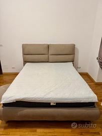 Letto matrimoniale contenitore + materasso