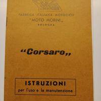 MOTO MORINI CORSARO LIBRETTO USO E MANUTENZIONE