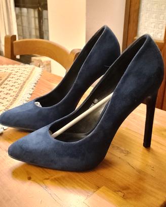 scarpe da donna decolletè blu nuove