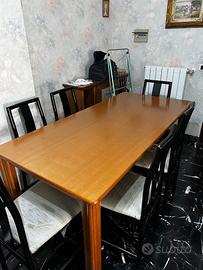 Tavolo 17x84 in legno laccato