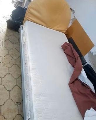 Letto - materasso - rete doghe legno