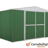 Box in lamiera di Acciaio 360x260cm 9mq verde