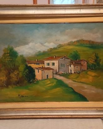 Dipinto olio su tela  firmato  M.Bieri 