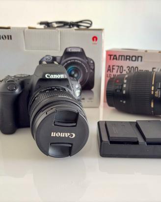 Canon EOS 200D kit + obiettivo Tamron 70/300