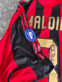 Maglia AC Milan originale 2006 autografata Maldini
