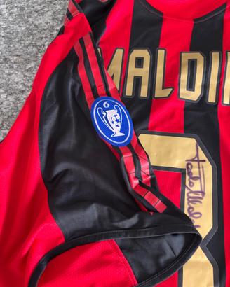 Maglia AC Milan originale 2006 autografata Maldini