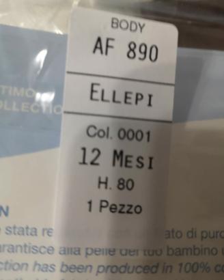 Body neonato Ellepi 