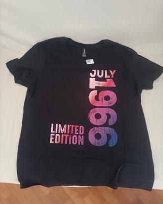 T-SHIRT donna nera July 1966