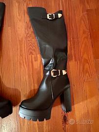 Stivale nero donna nuovo