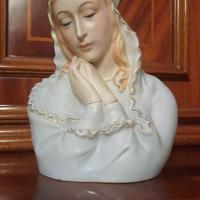 Busto Madonna in ceramica artistica di classe.