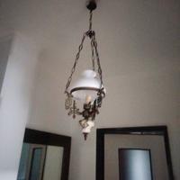 lampadari vintage in ferro e ceramica 