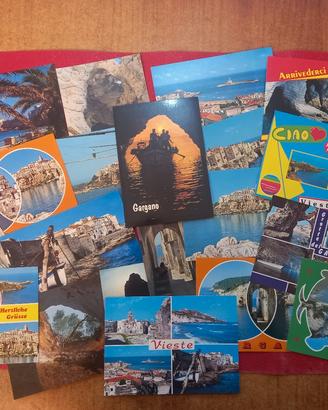 Lotto 100 cartoline vintage - Vieste e Gargano 80s
