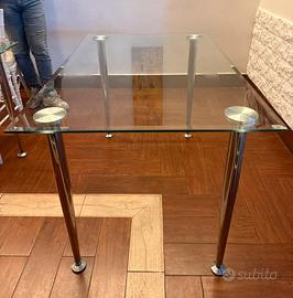 Tavolo in vetro temperato 120x80