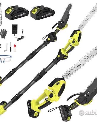 Kit potatura 4 in 1 nuovo – Motosega e tagliasiepi