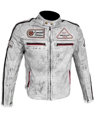 Giubbotto Moto Donna In Pelle Berik LJ-181334C-Lady Nero Bianco Grigio Rosa Fluo 219733 Zoom - Foto 3