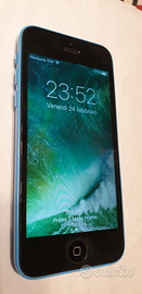 Iphone 5C 16 Gb Blu+CUFFIE+cavo