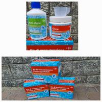 Accessori,scaletta,prodotti pulizia piscina