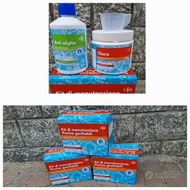 Accessori,scaletta,prodotti pulizia piscina