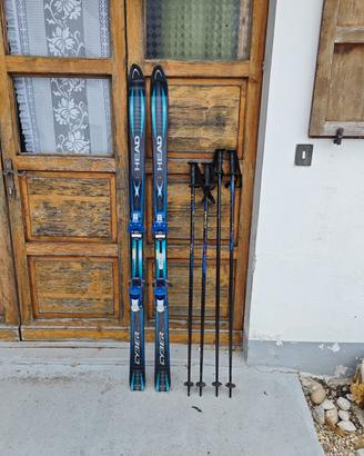 SCI HEAD CYBER 18X PETROL 160cm  E RACCHETTE 123cm