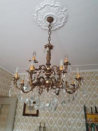 lampadario a gocce vintage 