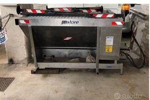 Spargisale-sabbia portato inox con motore