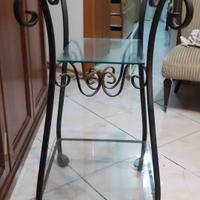 Tavolino in ferro battuto