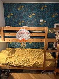 Letto a castello IKEA MYDAL con materasso