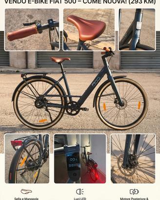 Bicicletta Elettrica Fiat 500 City – Come Nuova!