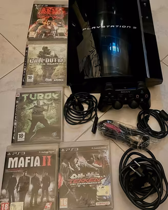 PlayStation3 3 flat. 80 Gb controllet + 4 giochi