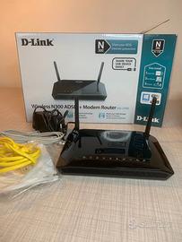 Modem Router D-Link DSL-2750B Wireless N300 ADSL2