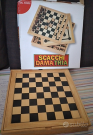 Scacchi Dama Tria - gioco da tavolo