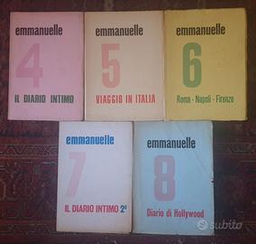 Lotto 5 libri serie Emmanuelle '70 Diario intimo