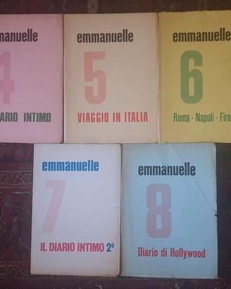 Lotto 5 libri serie Emmanuelle '70 Diario intimo