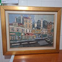 QUADRO DIPINTO ORFEO TAMBURI  strada parigina 