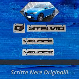 Kit Scritte Nere Stelvio Veloce Q4 o Q2