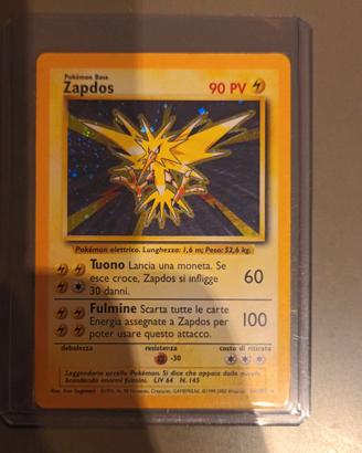 carta pokemon Zapdos holo