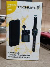 smartwatch più cuffie più Power bank