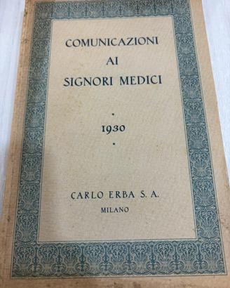 RARO 1930 comunicazione ai signori medici