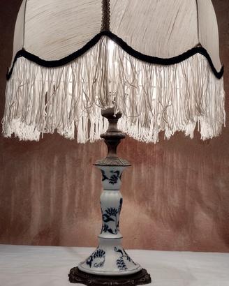 Lampada da tavolo vintage in ceramica ABAT-JOUR 