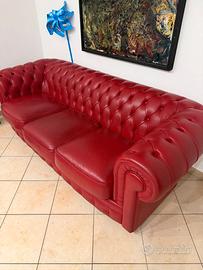 DIVANO + POLTRONA CHESTERFIELD IN PELLE – DOIMO SO