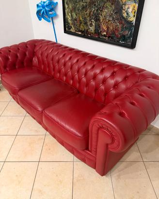 DIVANO + POLTRONA CHESTERFIELD IN PELLE – DOIMO SO
