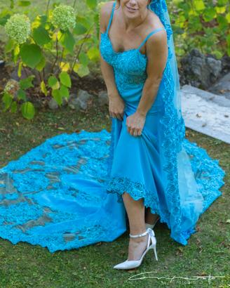 Abito sposa - azzurro