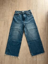 Jeans donna Pull&Bear wide leg a vita alta tg. 36