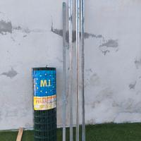 Rete plastificata recinzione e paletti a T