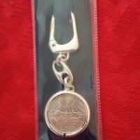 PORTACHIAVI CON 500 LIRE ARGENTO (DANTE)