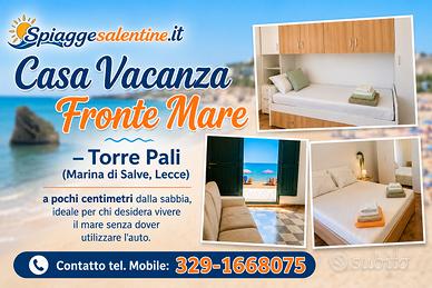 LIBERA Dal 30AGOSTO CASA SULLA SPIAGGIA Torre Pali