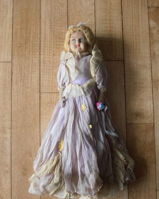 RARE BAMBOLA VINTAGE SIMIL LENCI ALTEZZA 47 CM