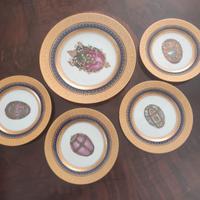 Set di Piatti da Collezione Fabergé Fine China 